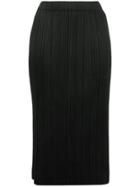 Pleats Please By Issey Miyake Micro Pleated Pencil Skirt - Black