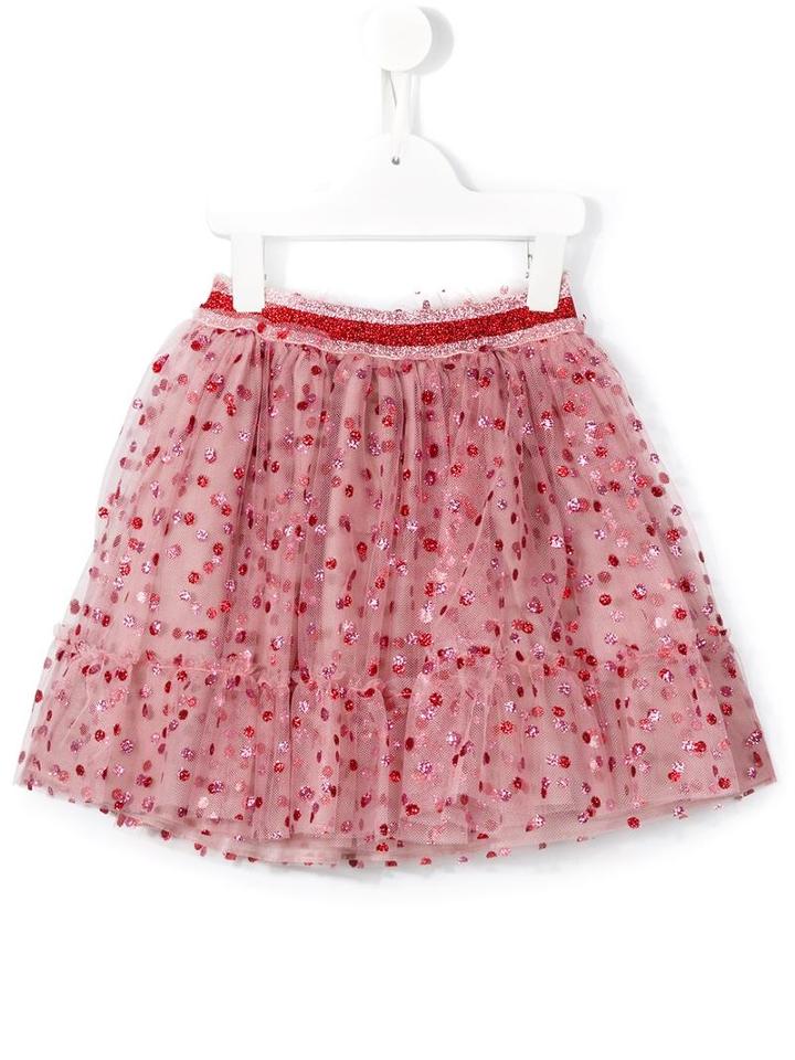 Gucci Kids Glitter Dots Tulle Skirt, Toddler Girl's, Size: 5 Yrs, Pink/purple