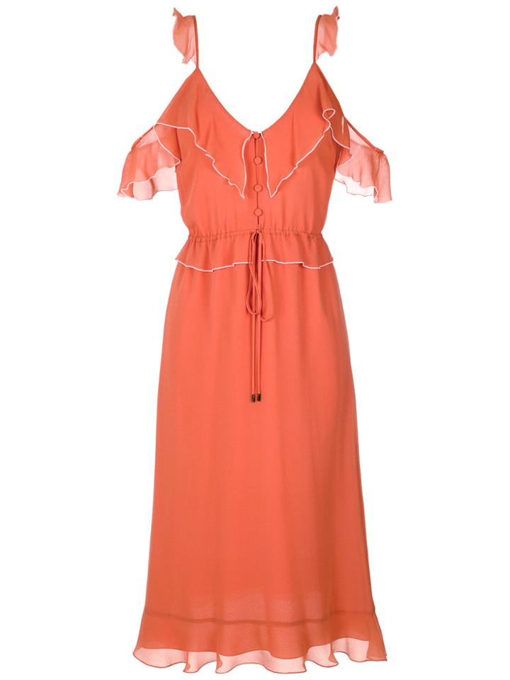 Nk Midi Dress - Yellow & Orange
