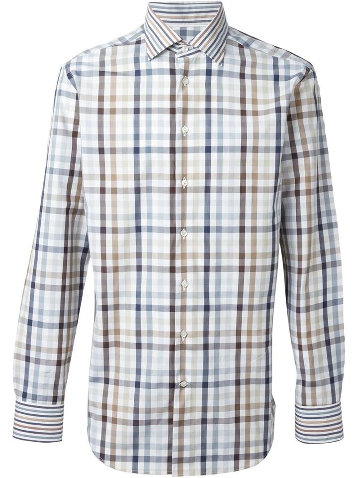 Etro Checked Shirt, Men's, Size: 41, Cotton