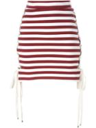House Of Holland Striped Side Lacing Skirt