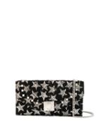 Philipp Plein Star Print Clutch - Black