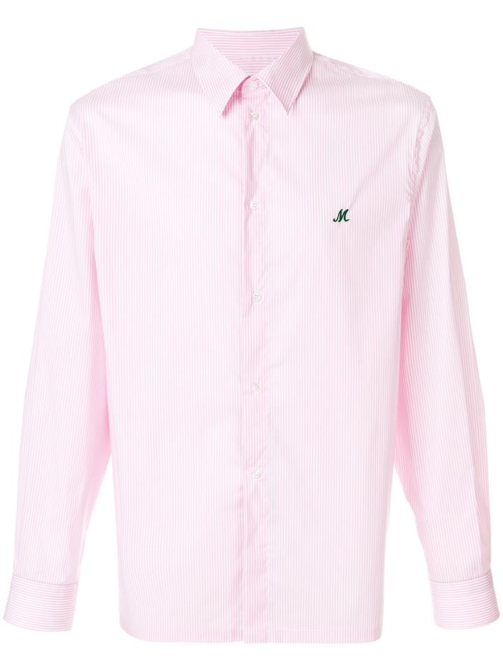Msgm Striped Shirt - Pink & Purple