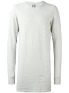 Rick Owens Drkshdw Long Fit Sweatshirt, Men's, Size: Xs, Grey, Cotton