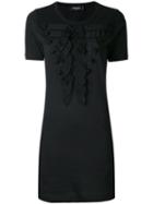 Dsquared2 - Embroidered Fitted Dress - Women - Cotton/polyester/viscose - L, Black, Cotton/polyester/viscose