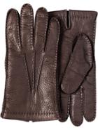 Prada Stitch-detail Gloves - Brown
