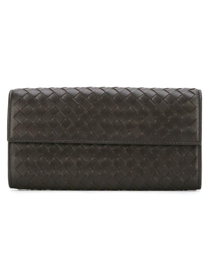 Bottega Veneta Espresso Intrecciato Nappa Continental Wallet - Brown