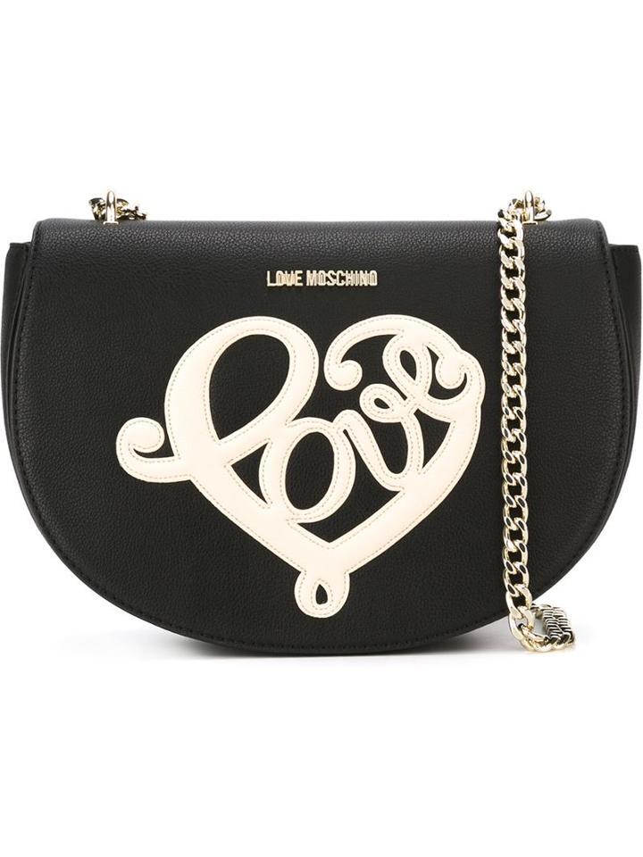 Love Moschino Chain Strap Embroidered Cross Body Bag