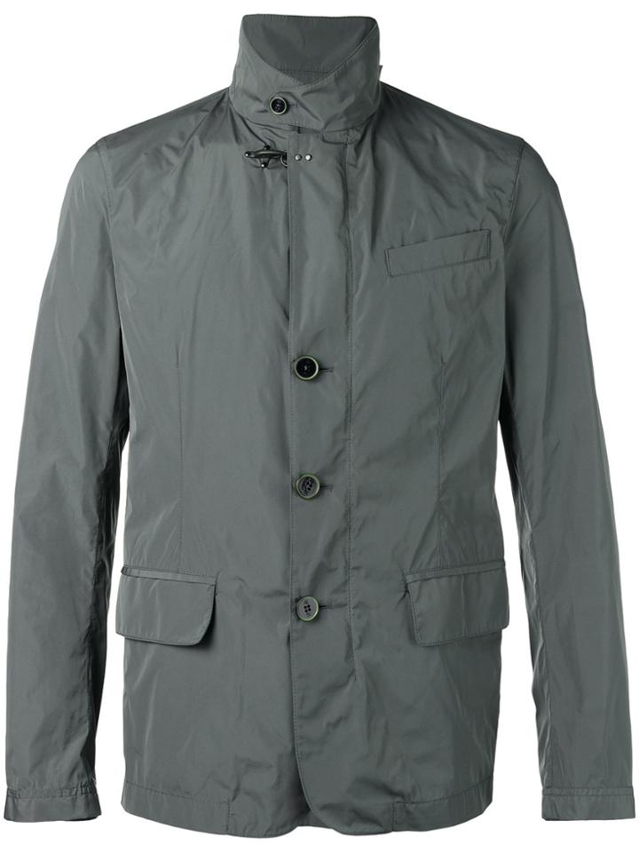 Fay High Neck Lightweight Jacket - Green