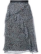 Dorothee Schumacher Multi-print Ruffle Detail Skirt - Black