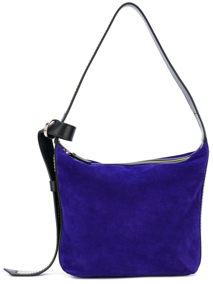 Lanvin - Chaine Hobo Bag - Women - Calf Leather/brass/cotton - One Size, Pink/purple, Calf Leather/brass/cotton