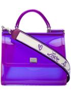 Dolce & Gabbana Large Sicily Bag - Purple