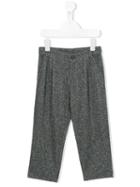 Douuod Kids Metallic Tailored Trousers, Girl's, Size: 10 Yrs, Grey
