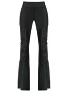 Andrea Bogosian Flared Trousers, Women's, Size: G, Black, Polyamide/spandex/elastane
