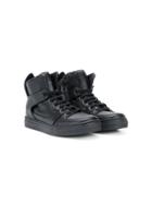 Gallucci Kids Teen High-top Sneakers - Black