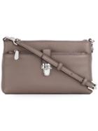 Michael Michael Kors Snap Pocket Crossbody Bag, Women's, Grey, Leather