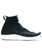 Nike Free Flyknit Mercurial Hi-top Sneakers - Blue