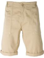 Paul & Joe Fati Denim Shorts, Men's, Size: L, Nude/neutrals, Cotton/spandex/elastane
