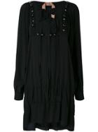 No21 Embellished Long Sleeve Dress - Black