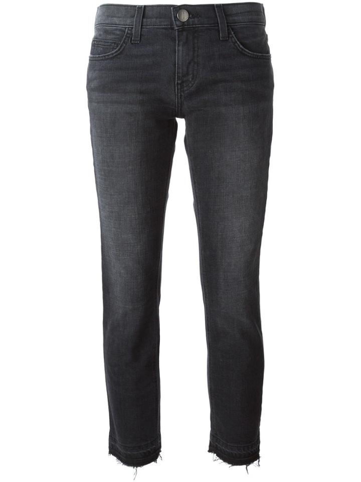 Current/elliott 'the Cropped' Jeans - Black