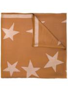 Stella Mccartney Star Print Scarf, Women's, Nude/neutrals, Silk/modal
