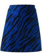 Love Moschino Zebra Print Mini Skirt - Blue