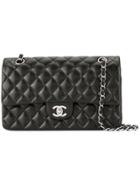 Chanel Pre-owned 2005-2006 Double Flap Chain Shoulder Bag - Black