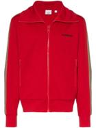 Burberry Silas Icon Stripe Track Jacket - Red