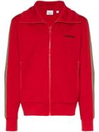 Burberry Silas Icon Stripe Track Jacket - Red