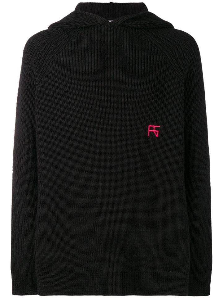Raf Simons Hooded Sweater - Black