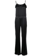 Derek Lam 10 Crosby Cami Jumpsuit With Fringe Detail - Black