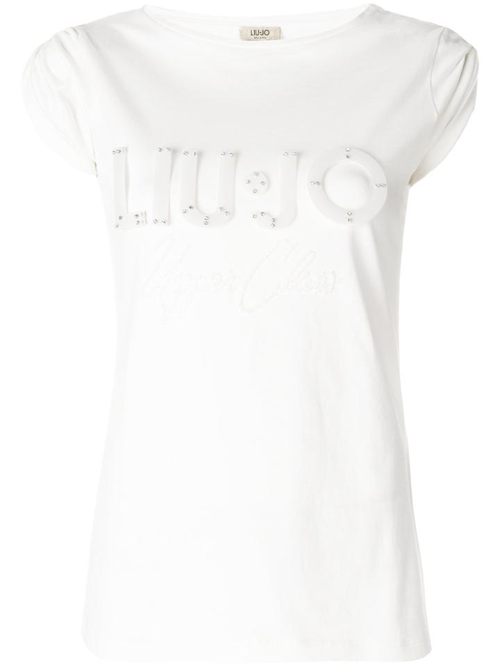 Liu Jo Logo Patch T-shirt - White