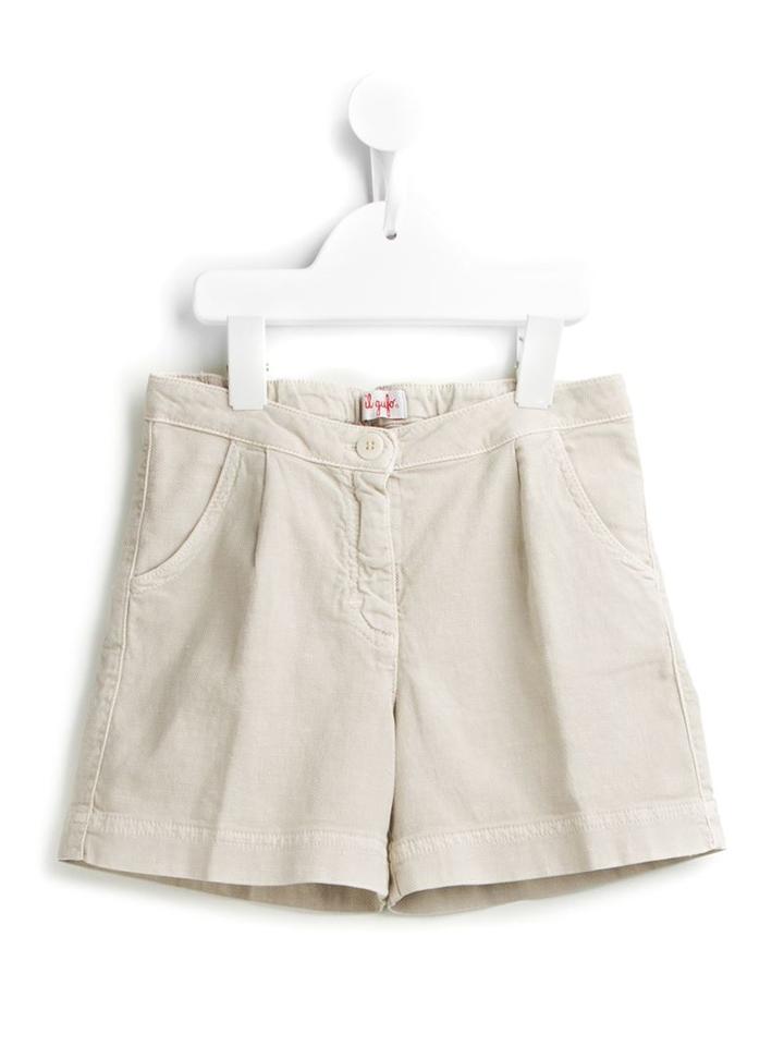 Il Gufo Casual Shorts, Girl's, Size: 10 Yrs, Nude/neutrals