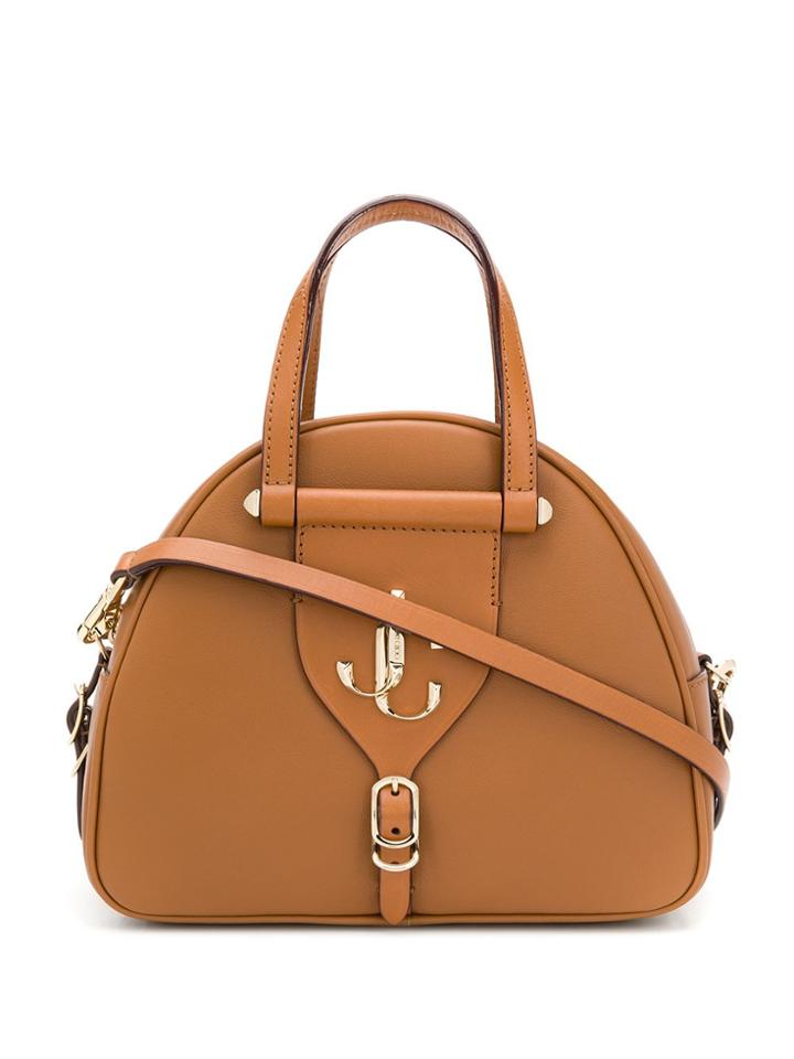 Jimmy Choo Varenne/s Bowling Bag - Brown