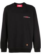 032c Logo Embroidered Sweatshirt - Black