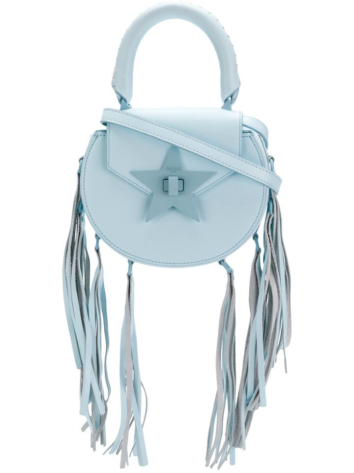 Salar Star Fringe Crossbody Bag - Blue