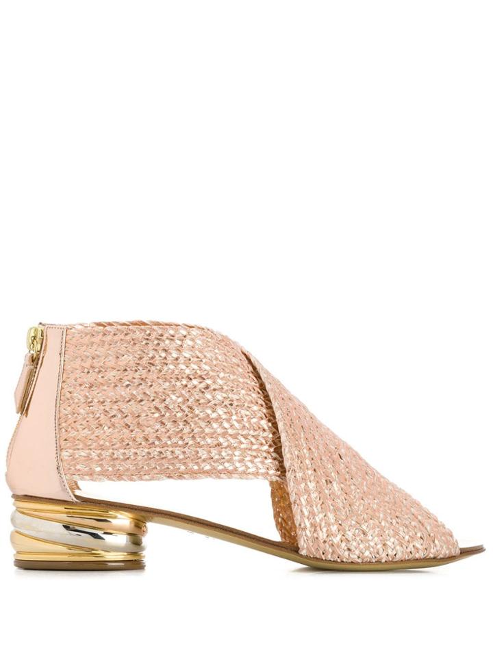 Casadei Braided Sandals - Gold