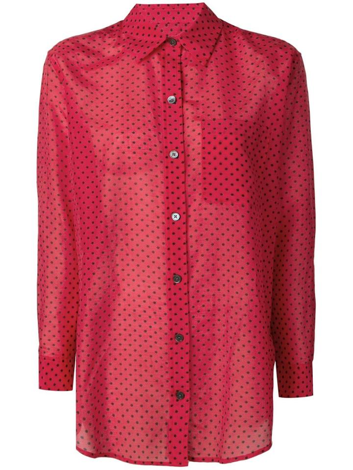 Equipment Star Print Shirt - Red