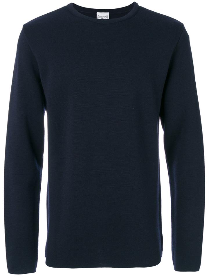 S.n.s. Herning Classic Knitted Sweater - Blue