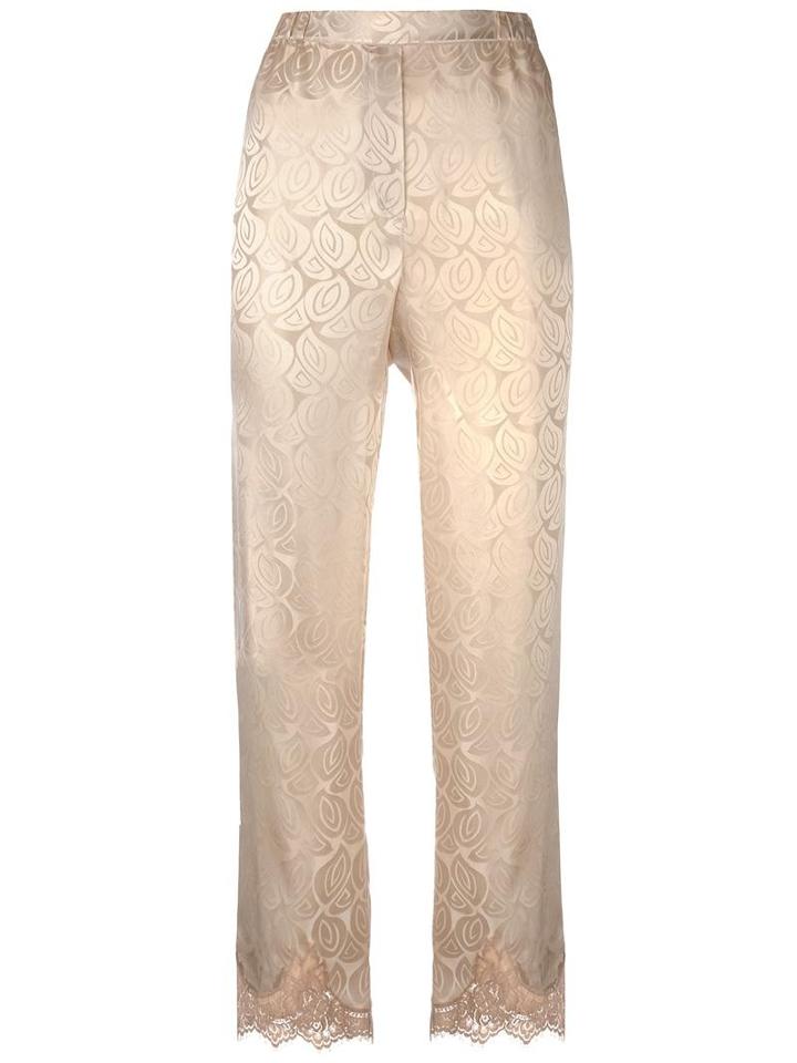 Erika Cavallini 'dione' Trousers, Women's, Size: 42, Nude/neutrals, Cotton/polyamide/silk