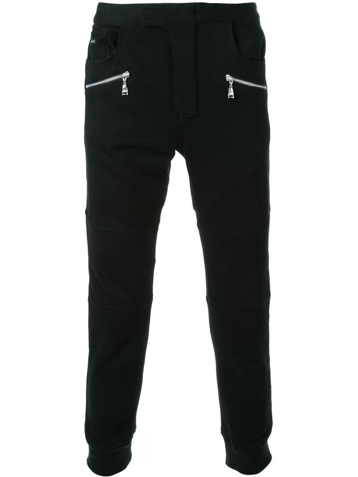 Loveless Biker Track Pants, Men's, Size: 0, Black, Cotton