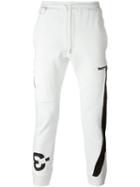 Y-3 Logo Sweat Pants, Men's, Size: M, White, Cotton
