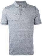 Michael Kors - Fine Stripe Polo Shirt - Men - Cotton/linen/flax - Xl, Blue, Cotton/linen/flax