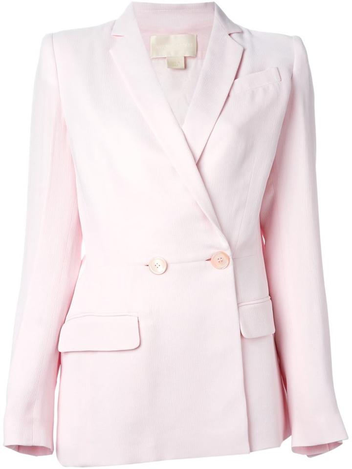 Antonio Berardi Open Back Lace Blazer, Women's, Size: 46, Pink/purple, Rayon