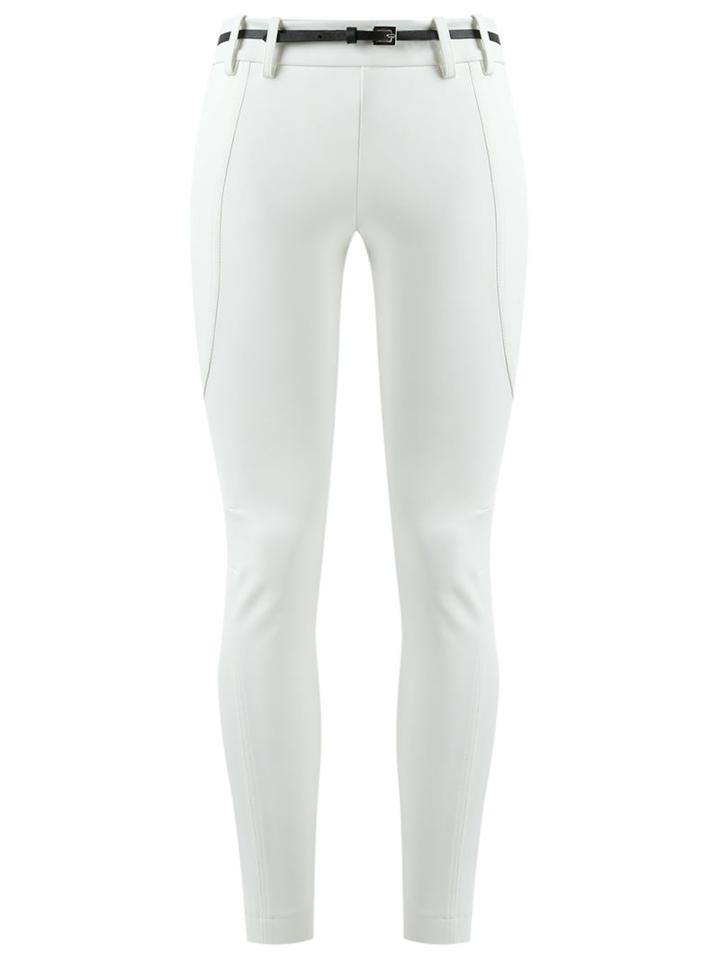 Gloria Coelho Panelled Skinny Trousers, Women's, Size: 42, White, Polyamide/spandex/elastane
