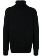 Laneus Roll Neck Sweater - Black