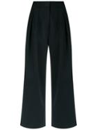 Andrea Marques - Palazzo Pants - Women - Cotton/spandex/elastane - 42, Blue, Cotton/spandex/elastane