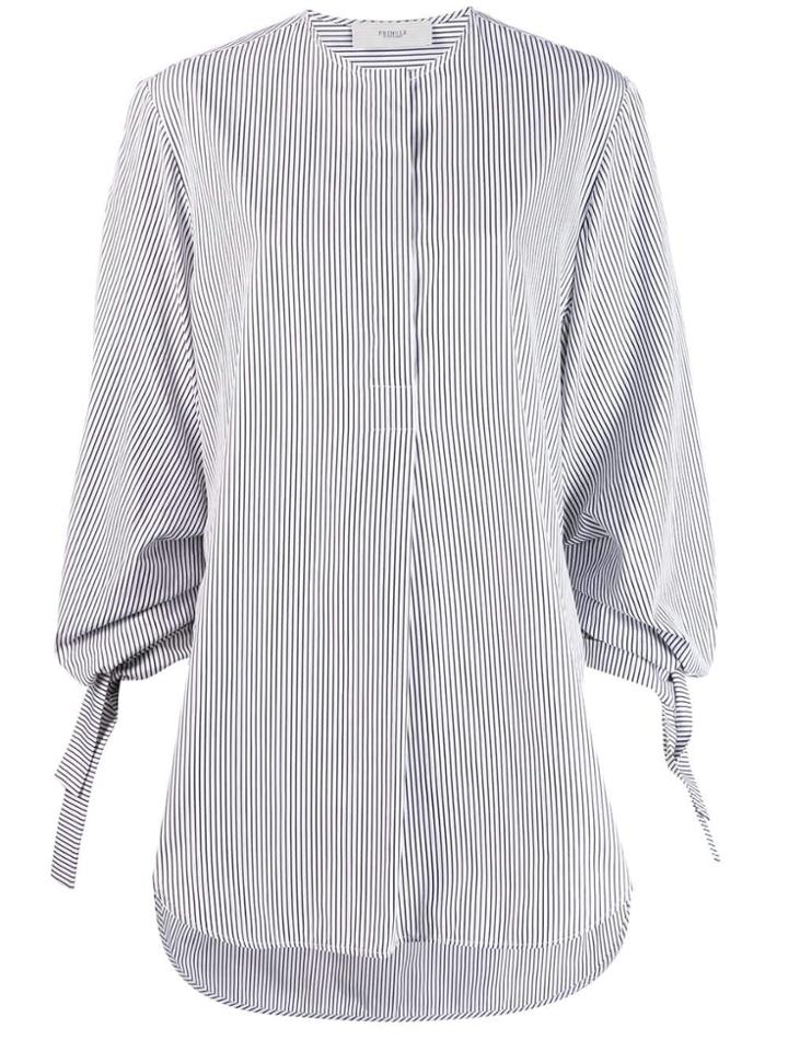 Pringle Of Scotland Oversized White Shirt - Black