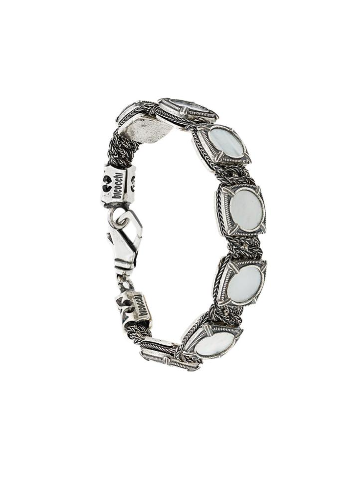Emanuele Bicocchi Pearl Embellsihed Bracelet - Metallic