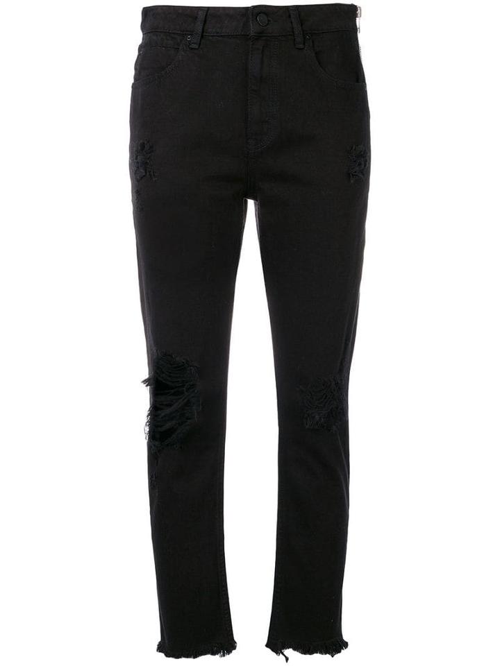 Alexander Wang Destroyed Detailed Jeans - Black